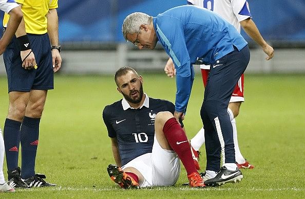 France striker Karim Benzema injures hamstring during international break