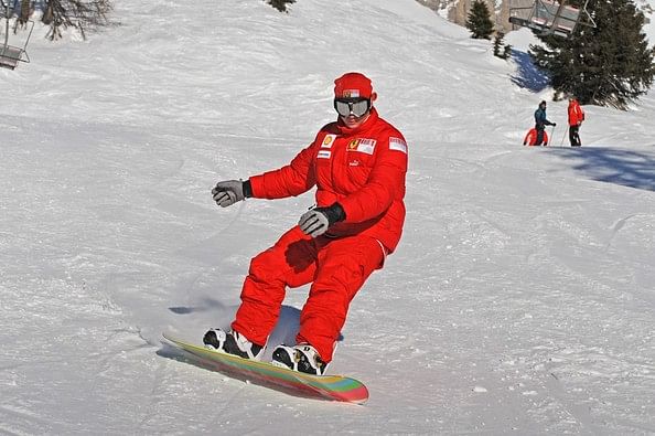 Kimi Raikkonen Snowboarding