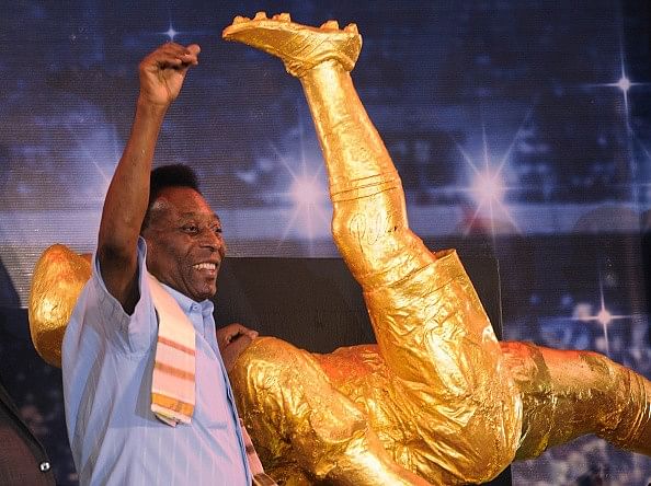 Photos that chronicle Brazil footballing legend Pele's second visit to India