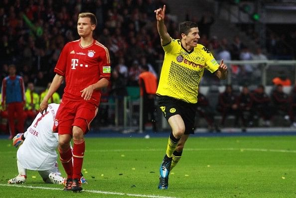 Robert Lewandowski goal Dortmund Bayern