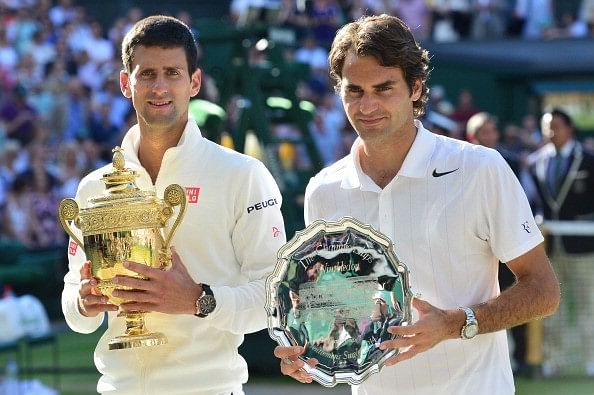 Roger Federer Novak Djokvic Wimbledon 2014