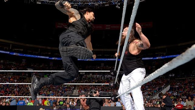 Roman Reigns and Bray Wyatt on SmackDown