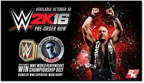 E-xpress announces pre-order bonus for WWE 2K16, chance to win WWE Championship belt