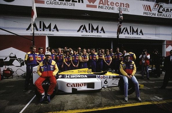 At odds (and ends) Williams teammates Mansell(L) and Piquet did not like each other