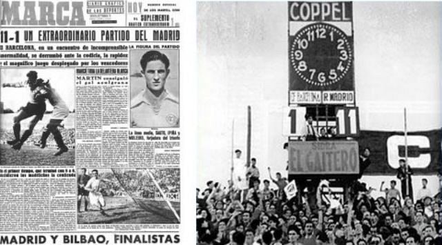 Real Madrid Vs Barcelona 11-1 - Real Madrid 11 Vs Barcelona 1 1942 1943 ...