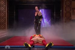 Video: Undertaker tombstones a turkey on The Tonight Show, Undertaker on Raw