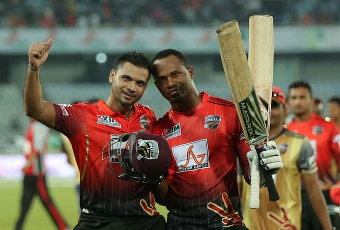 BPL Day 3 Round-up: Samuels and Mortaza combine to defeat the Vikings; Al-Amin's hat-trick ensures Bulls' victory