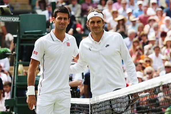 Roger Federer novak Djokovic 2014 Wimbledon