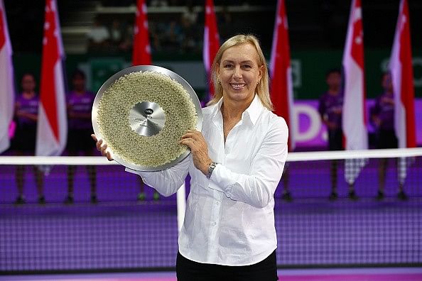 Martina Navratilova WTA Finals Singapore 2015 Legends