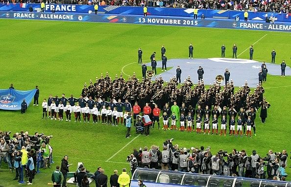 German FA praises France players for staying the night with the German team in Stade de France