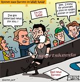 Comic: Manchester United striker Wayne Rooney slaps Wade Barrett on WWE RAW