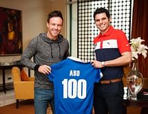 Bengaluru FC gives AB De Villiers customised club jersey to commemorate his 100th test match