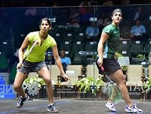 Joshna chinappa went down fighting in the quarterfinal of the Qatar Classic squash in Doha on Wednesday.