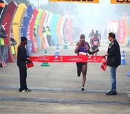 Legese and Limo clinch gold at the 2015 Airtel Delhi Half Marathon
