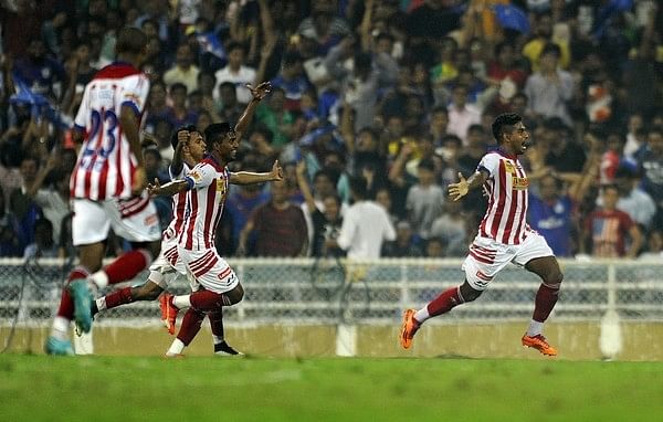 Mumbai City FC Atletico De Kolkata celecrate