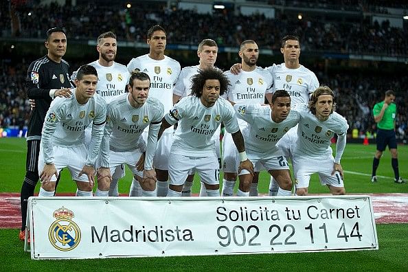 Real Madrid El Clasico lineup