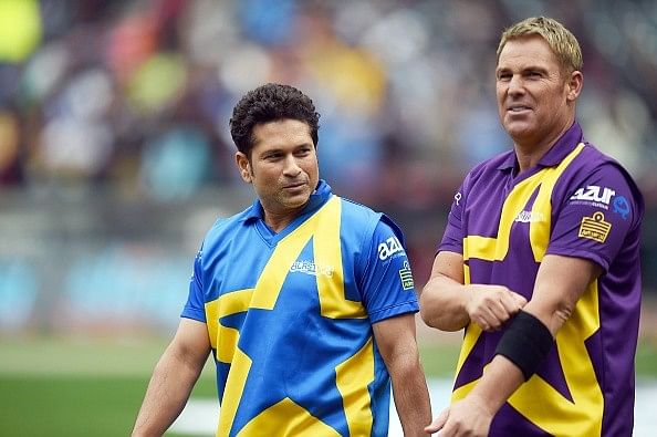 Shane Warne Sachin Tendulkar Cricket All-Stars