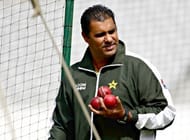 Pakistani bowler Waqar Younis
