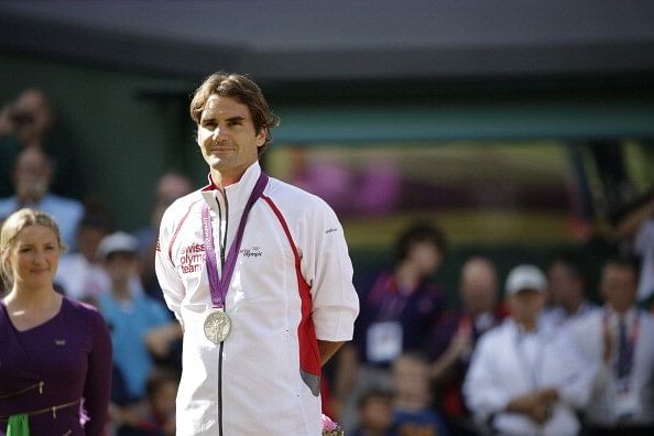 Roger Federer silver London 2012 Olympics
