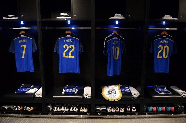 Messi Argentina Dressing Room