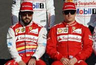 Fernando Alonso Kimi Raikkonen Ferrari 2014