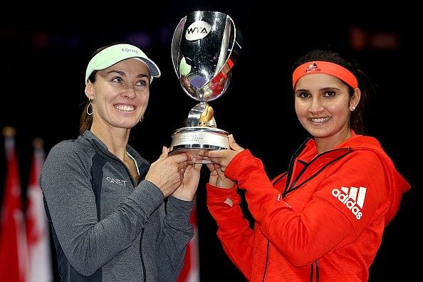 Sania Mirza Martina Hingis WTA final 2015 World No 1