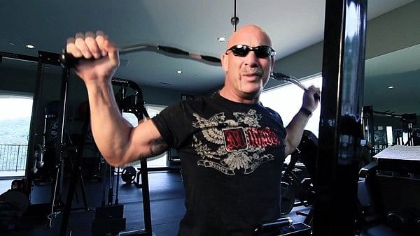 Goldberg working out in Gym