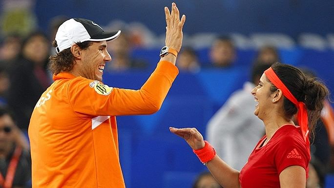 Sania Mirza Rafael Nadal 2015 IPTL Indian Aces