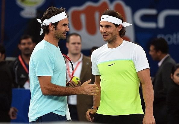 Roger Federer Rafael Nadal IPTL Delhi