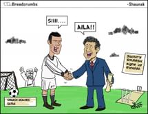Comic - A Smaashing combination - Cristiano Ronaldo and Sachin Tendulkar team up