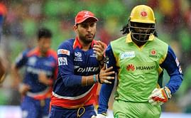 Yuvraj Singh reacts to Chris Gayle equalling his fastest fifty record