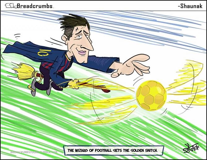 Comic: The Wizard of Football gets the Golden Snitch for fifth time