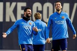 Sergio Busquets and Arda Turan miss Barcelona training due to fever