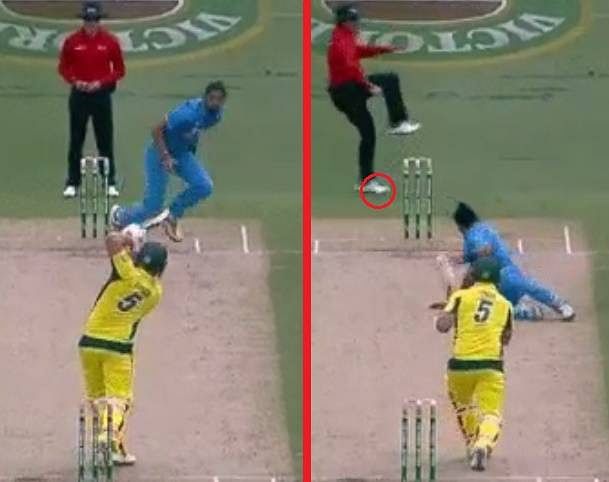 Excellent fielding from Umpire in 4th ODI, India vs Australia