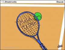 Comic: Match fixing allegations rock tennis world