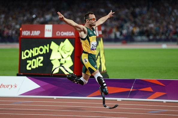 How did Oscar Pistorius lose his legs?
