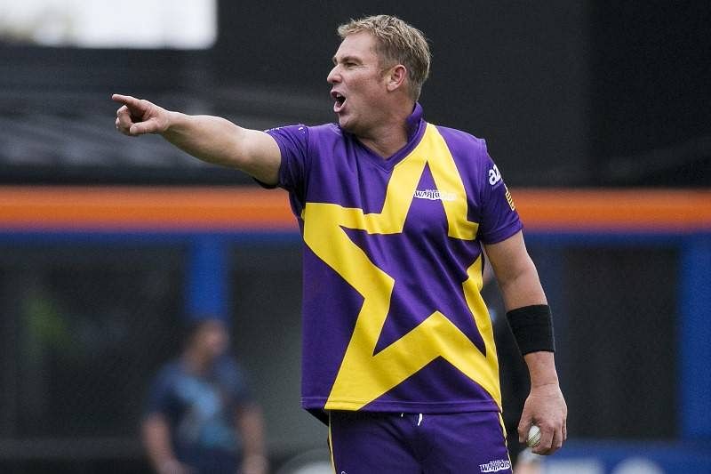 Shane Warne captains his team during a Cricket All-Star exhibition match at Citi Field in New York, November 7, 2015. REUTERS/Dominick Reuter/Files