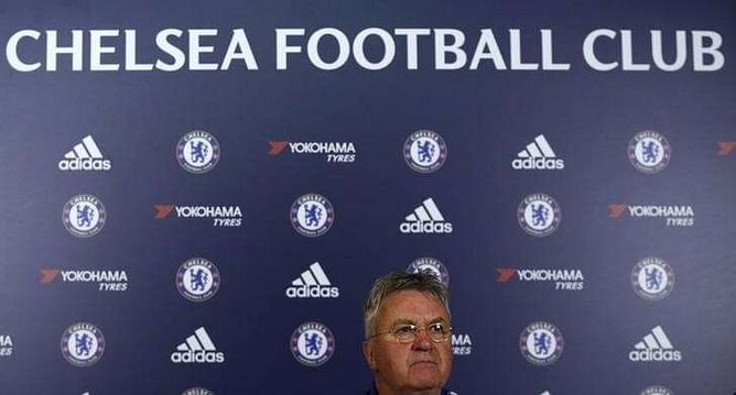 Chelsea's Hiddink rules out Terry, tight-lipped on Conte