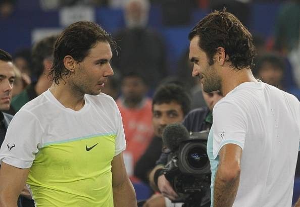 When Roger Federer imitated Rafael Nadal