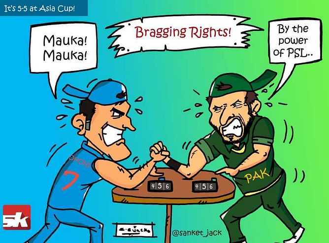 Comic: Bragging rights for the India vs Pakistan game