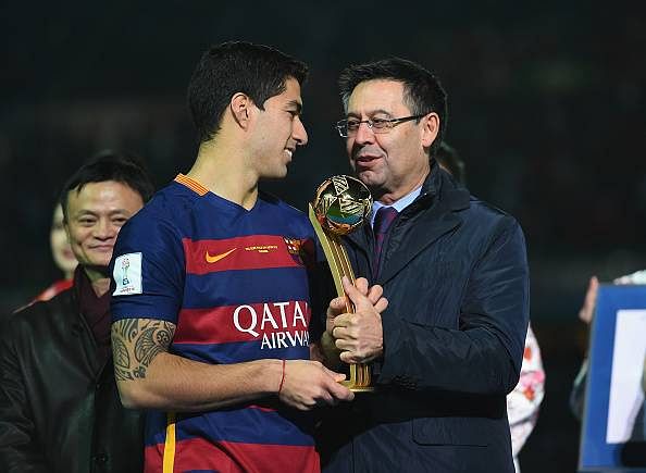 Barcelona president says Luis Suarez 'the best player in the world' in his position