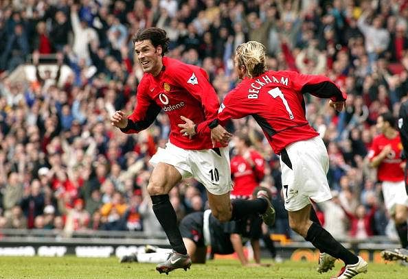 beckham and van nistelrooy manchester united