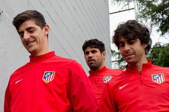 courtois and costa at Atketico