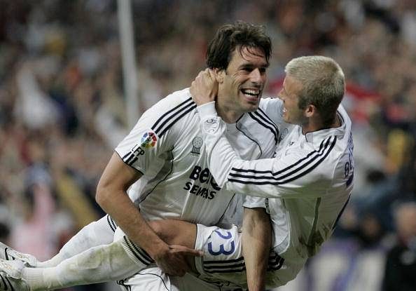 david beckham and ruud van nistelrooy Real Madrid
