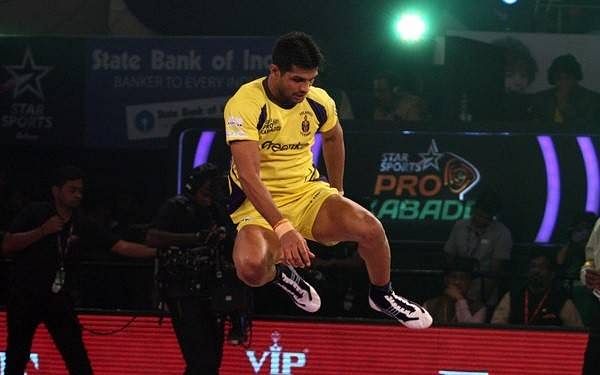 Deepak Niwas Hooda Puneri Paltan Telugu Titans Pro Kabaddi