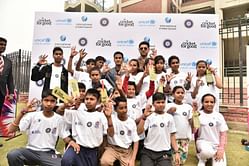 Children from Butterflies NGO meet cricketing heroes at the Feroz Shah Kotla