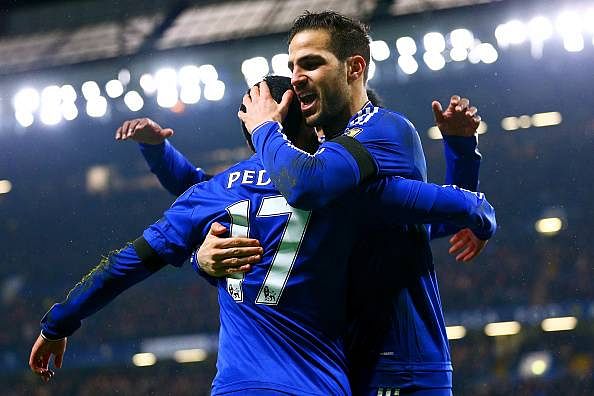 fabregas and pedro at Chelsea