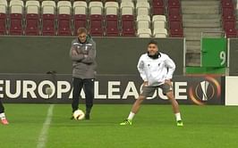 Video: Liverpool boss Jurgen Klopp nutmegs Roberto Firmino in training and shows him who's boss