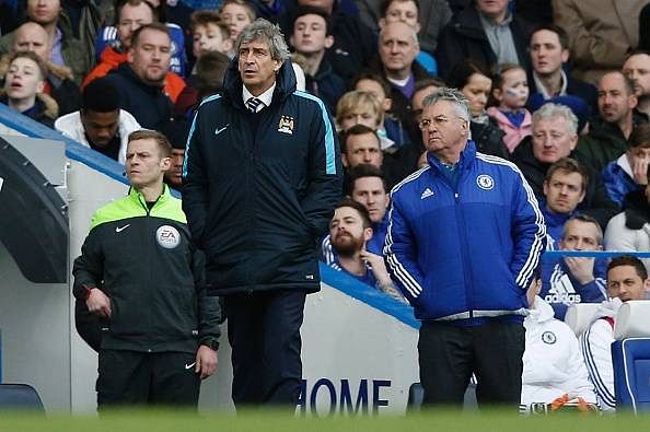 Manuel Pellegrini Guus Hiddink FA Cup Chelsea Manchester City