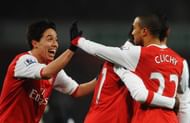 nasri and clichy at Arsenal
